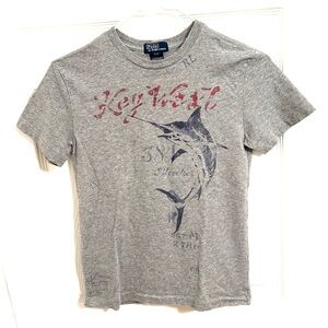 Ralph Lauren Gray Marlin Graphic Tee